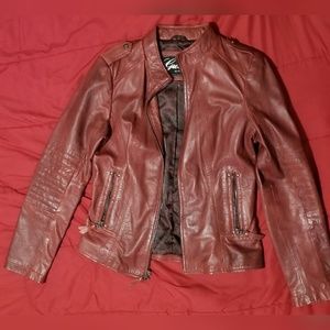 Guess Womens Genuine Leather Jacket size M